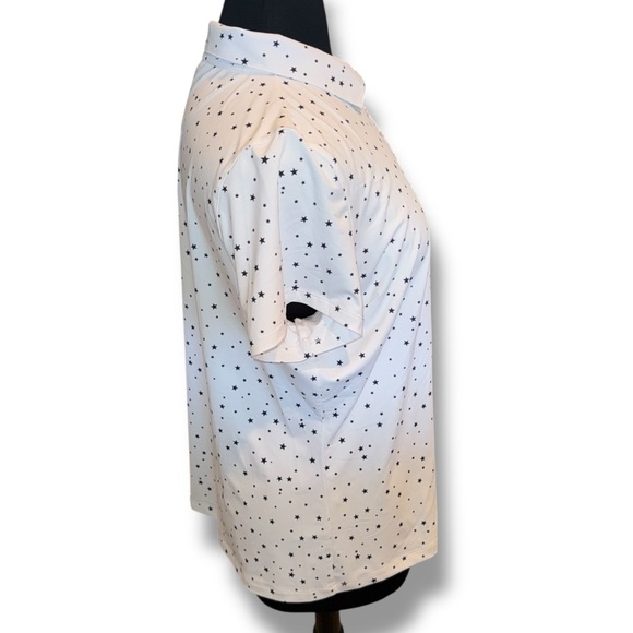 LADY HAGEN Women’s USA Mini Star Golf Polo - XXL Mini Star White - Picture 6 of 12